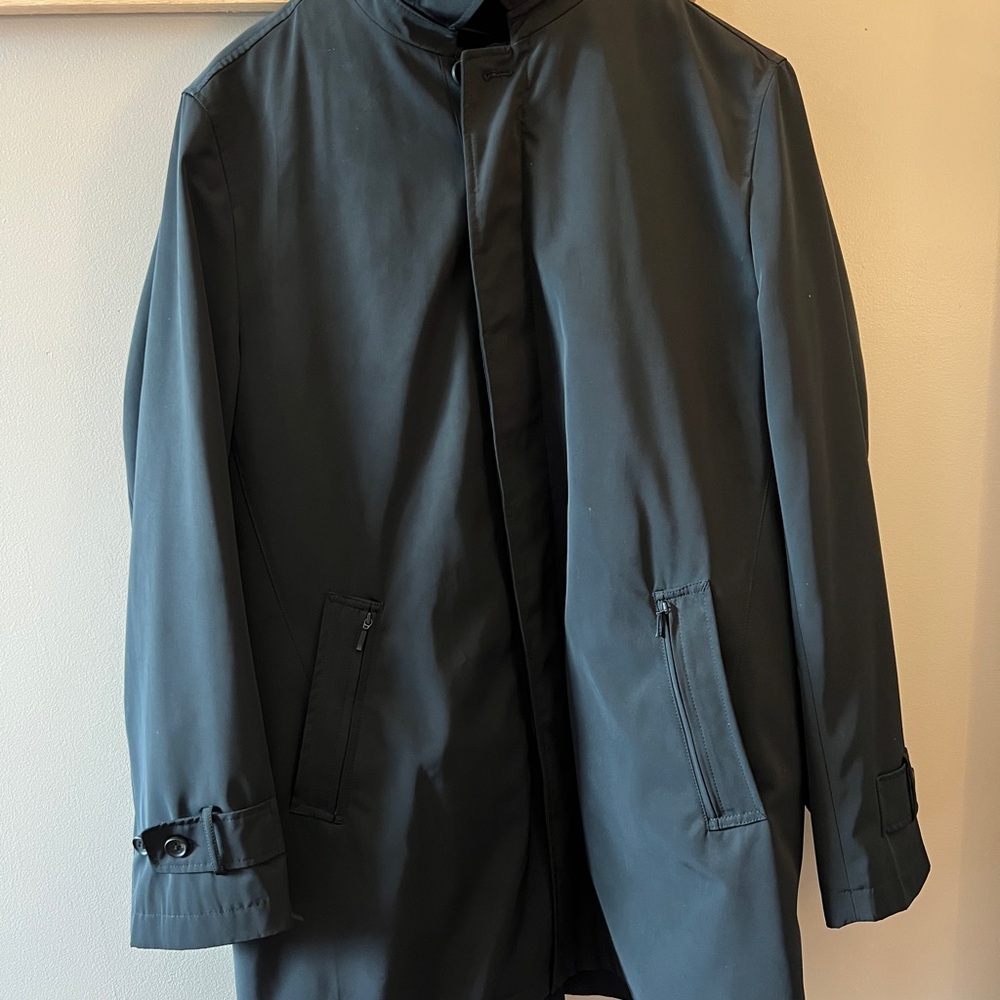 Nordstrom Men's Preston Raincoat
Black Caviar With Built-In Vest Size Medium